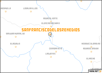 map of San Francisco de Los Remedios