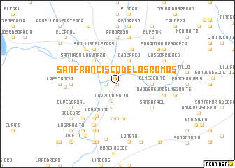 map of San Francisco de los Romos