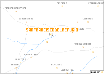 map of San Francisco del Refugio
