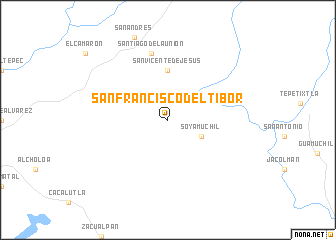 map of San Francisco del Tibor