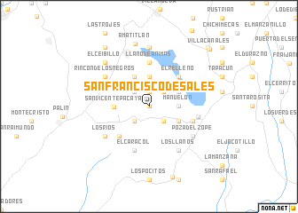 map of San Francisco de Sales