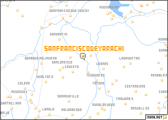 map of San Francisco de Yarachi