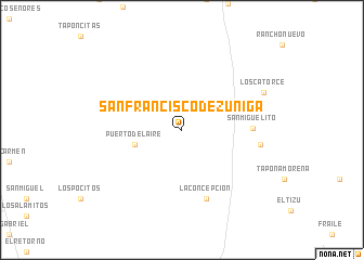 map of San Francisco de Zúñiga