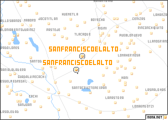 map of San Francisco El Alto