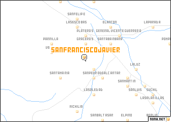 map of San Francisco Javier