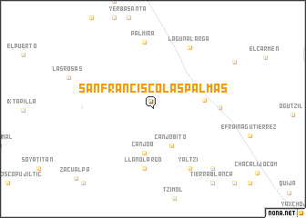 map of San Francisco Las Palmas