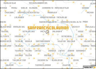 map of San Francisco La Unión