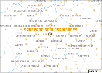 map of San Francisco Los Pinzanes