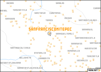 map of San Francisco Mitepec