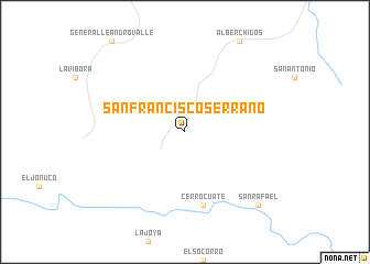 map of San Francisco Serrano