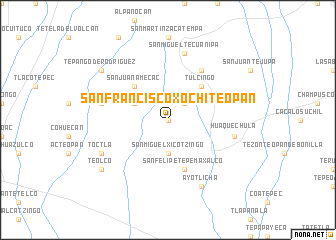 map of San Francisco Xochiteopan