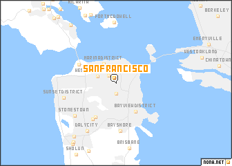 map of San Francisco