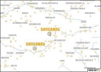 map of Sangābād