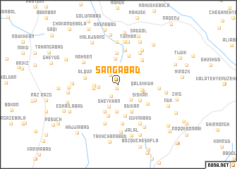 map of Sangābād