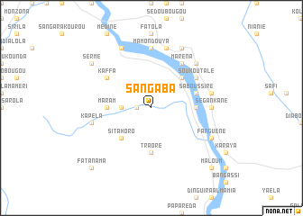 map of Sangaba