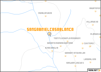 map of San Gabriel Casa Blanca