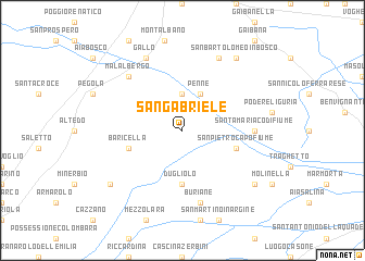 map of San Gabriele