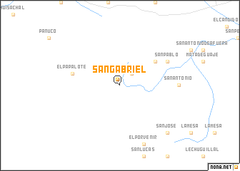 map of San Gabriel