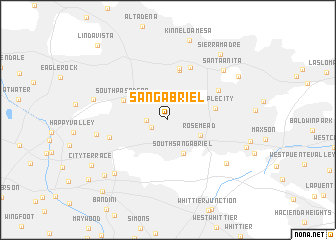 map of San Gabriel