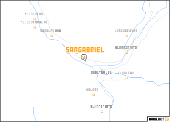 map of San Gabriel