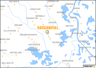 map of San Gabriel