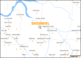 map of San Gabriel