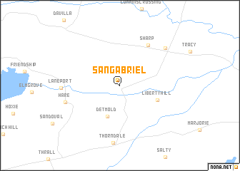 map of San Gabriel