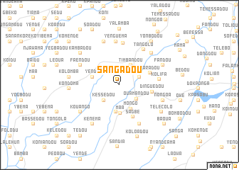 map of Sangadou