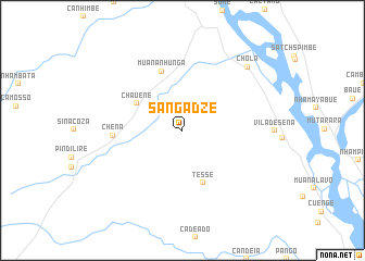 map of Sangadze
