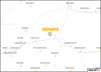 map of Sangafé