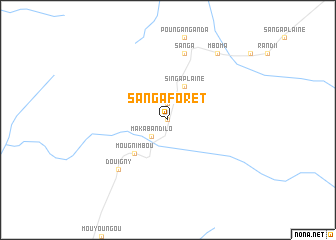 map of Sanga Forêt
