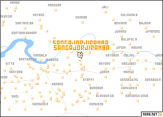 map of Sangajor Jiramba