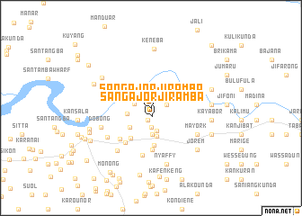 map of Sangajor Jiramba