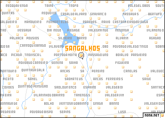 map of Sangalhos