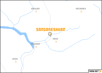 map of Sangameshwar