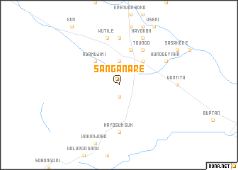 map of Sanganare