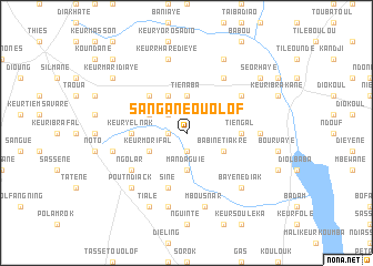 map of Sangane Ouolof