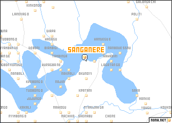 map of Sanganere