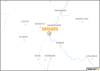 map of Sangang