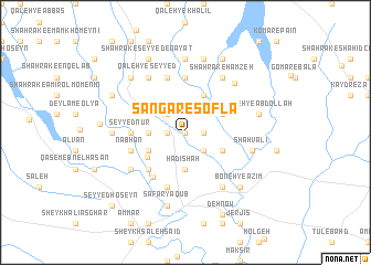 map of Sangar-e Soflá