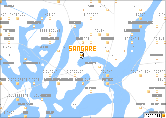 map of Sangare