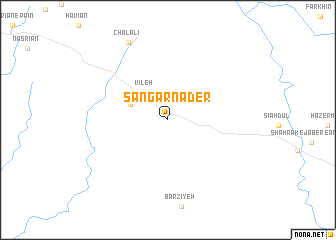 map of Sangar Nāder