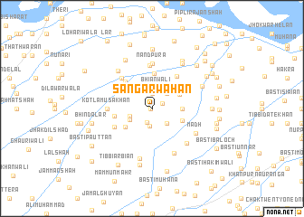 map of Sangarwāhān