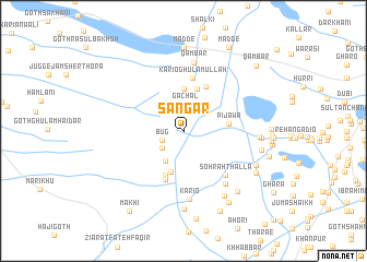 map of Sāngar
