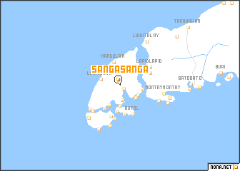 map of Sanga-Sanga