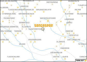 map of San Gaspar