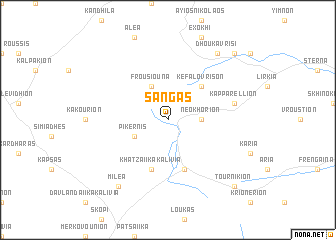 map of Sángas