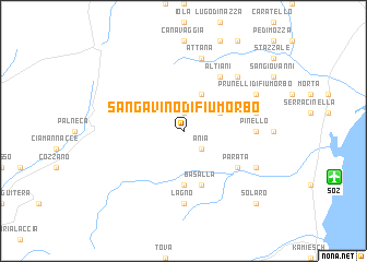 map of San-Gavino-di-Fiumorbo