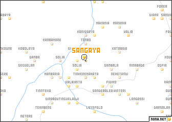 map of Sangaya