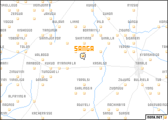 map of Sanga